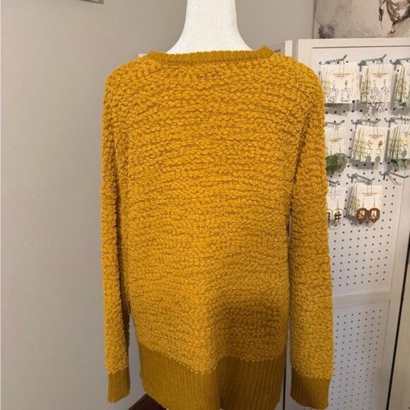 KEREN hart Textured Mustard Sweater - Picture 3 of 6